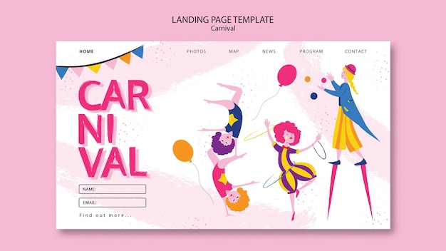 Diseño de plantillas de carnaval