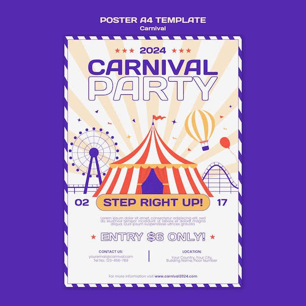 Diseño de plantillas de carnaval
