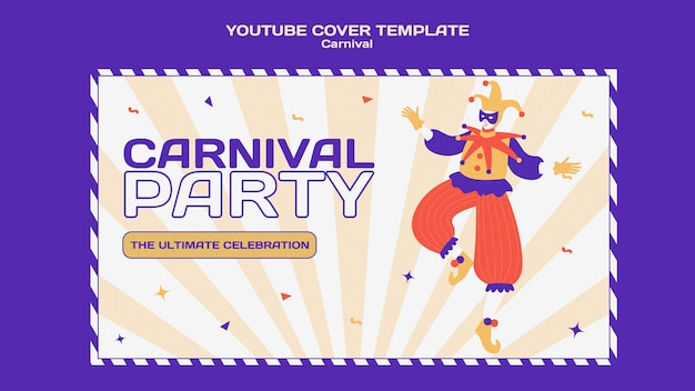 PSD gratuito diseño de plantillas de carnaval