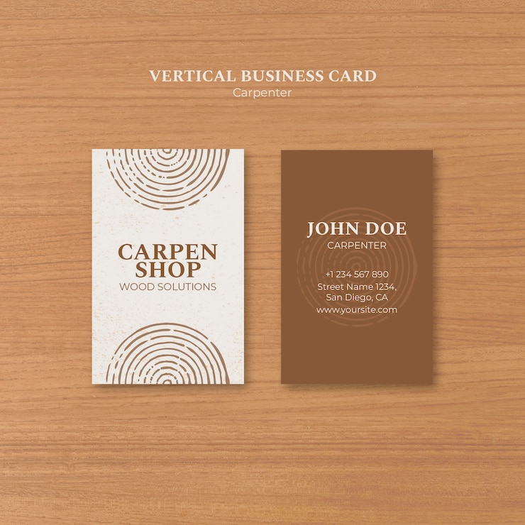 PSD gratuito diseño de plantillas de carpintería