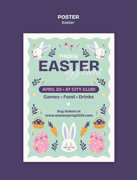 Diseño de plantillas para carteles de Pascua