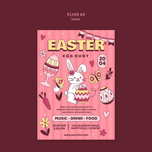 Diseño de plantillas para carteles de Pascua