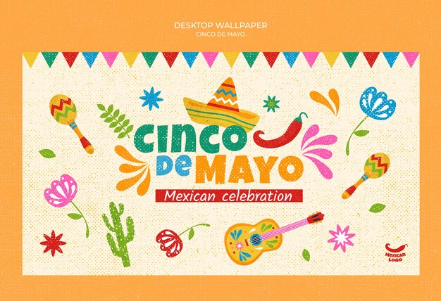 Diseño de plantillas de Cinco de Mayo
