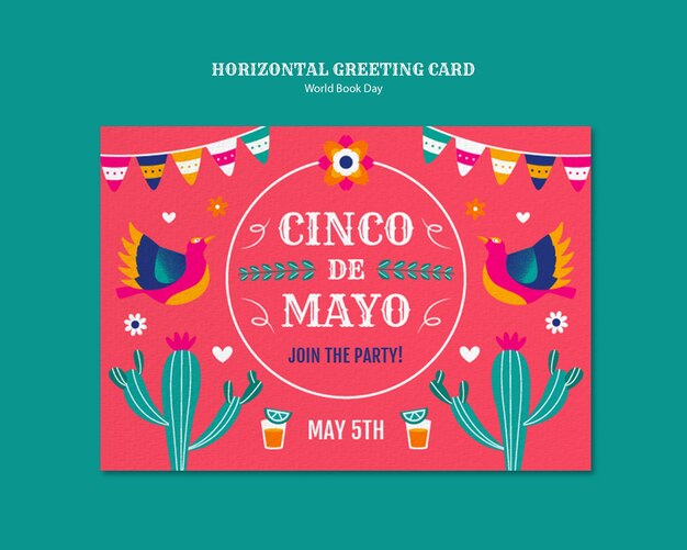Diseño de plantillas de Cinco de Mayo