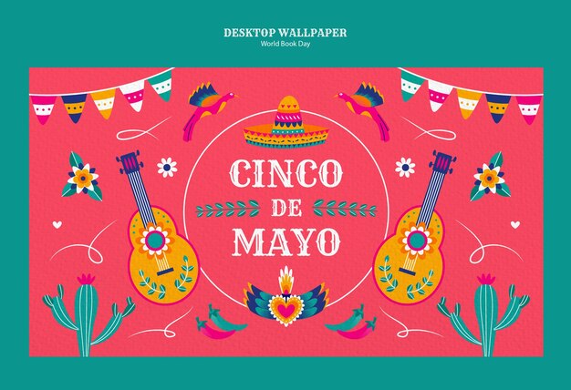 Diseño de plantillas de Cinco de Mayo