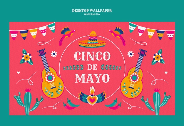 Diseño de plantillas de Cinco de Mayo