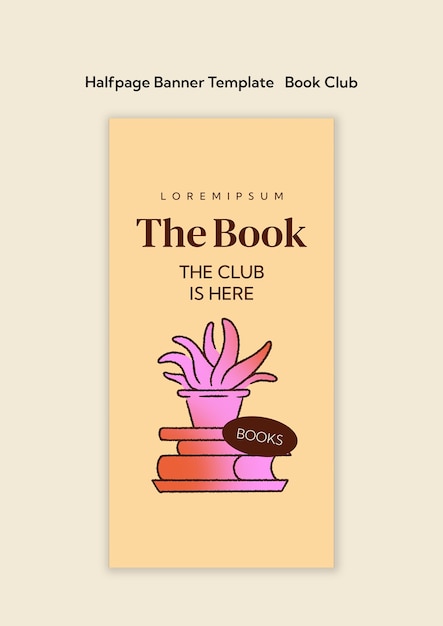 Diseño de plantillas de clubes de lectura