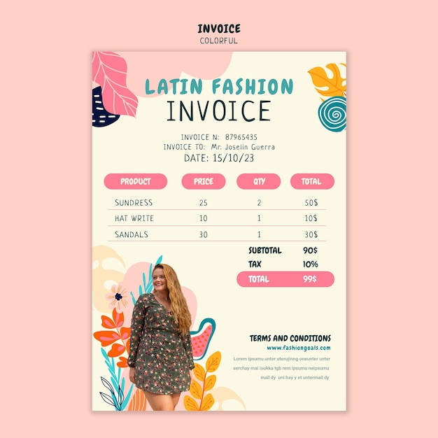 PSD gratuito diseño de plantillas coloridas