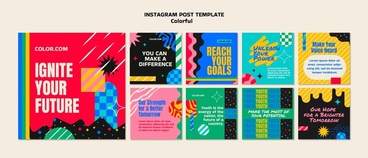 PSD gratuito diseño de plantillas coloridas