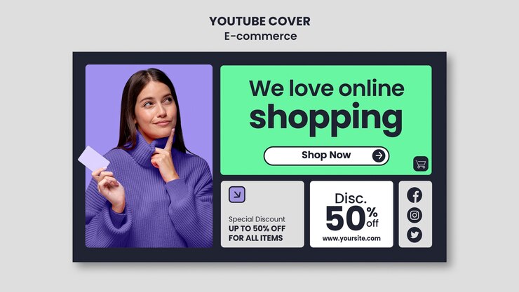 PSD gratuito diseño de plantillas de comercio electrónico