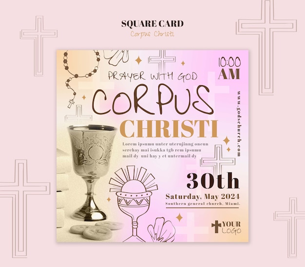 Diseño de plantillas de Corpus Christi