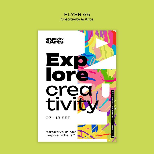 Diseño de plantillas de creatividad y artes