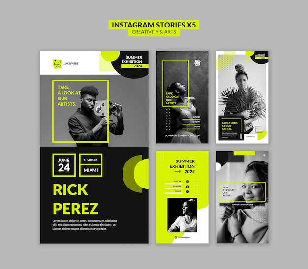 Diseño de plantillas de creatividad y artes