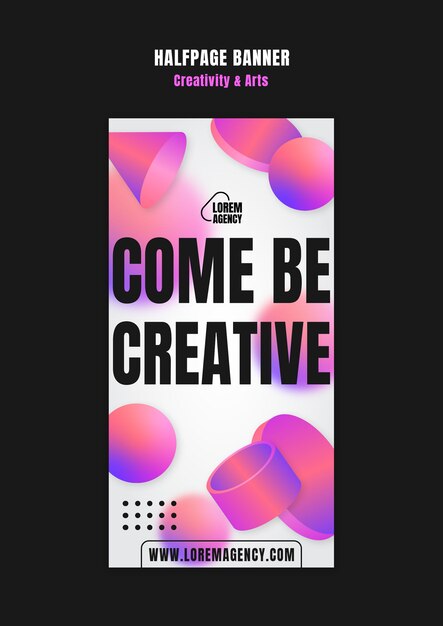 Diseño de plantillas de creatividad y artes