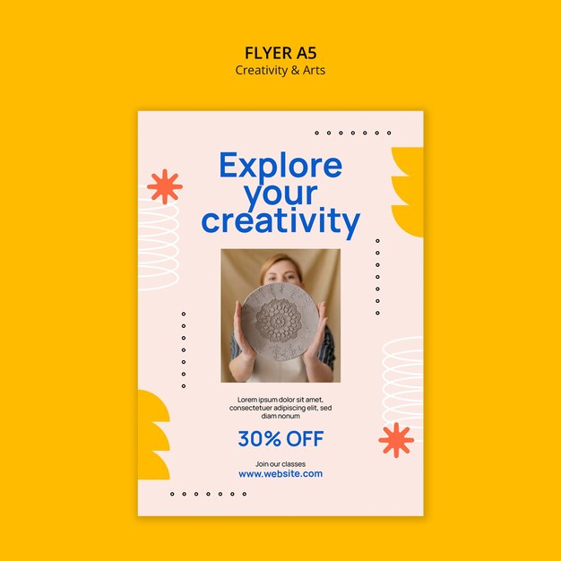 Diseño de plantillas de creatividad y artes