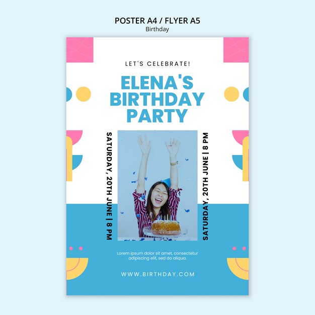 Diseño de plantillas de cumpleaños