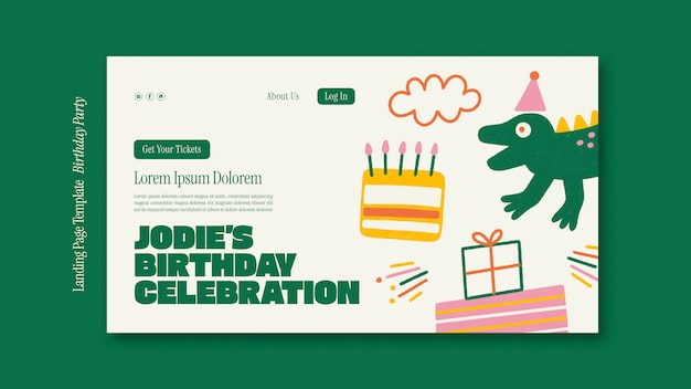 Diseño de plantillas de cumpleaños