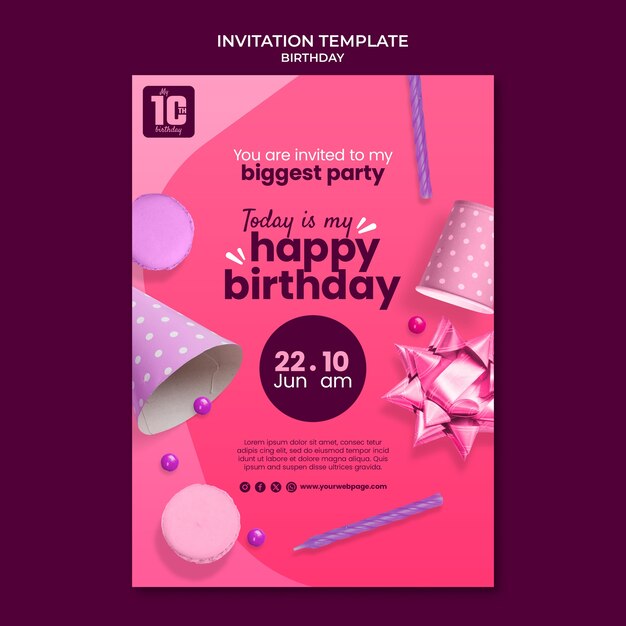 Diseño de plantillas de cumpleaños