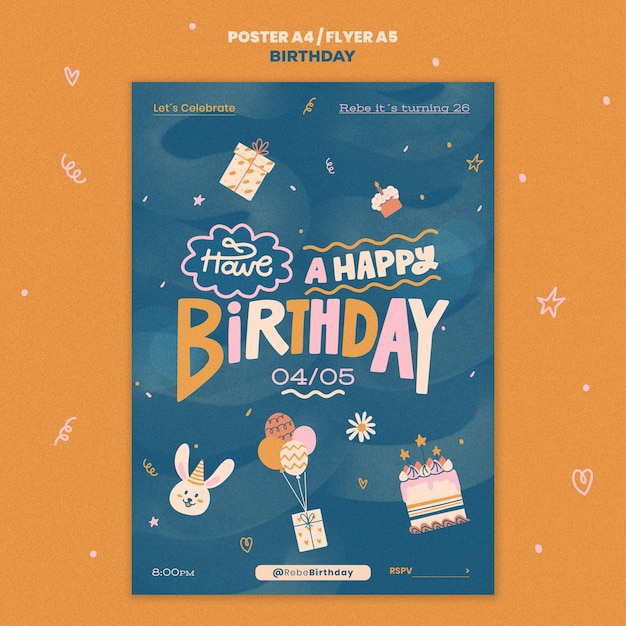 Diseño de plantillas de cumpleaños