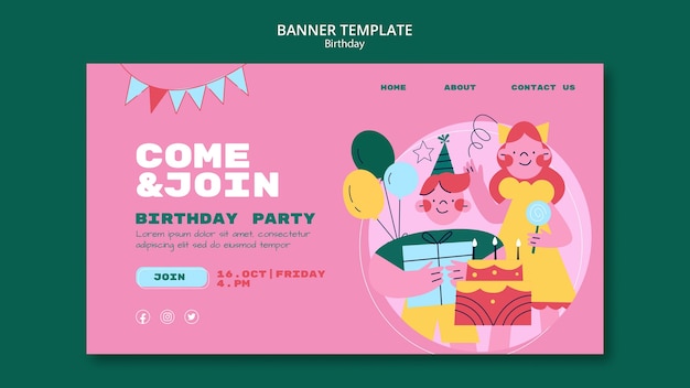 Diseño de plantillas de cumpleaños
