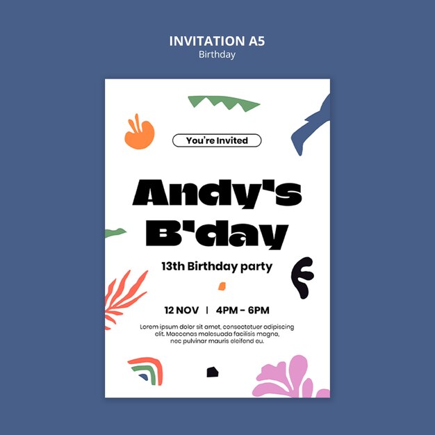 Diseño de plantillas de cumpleaños