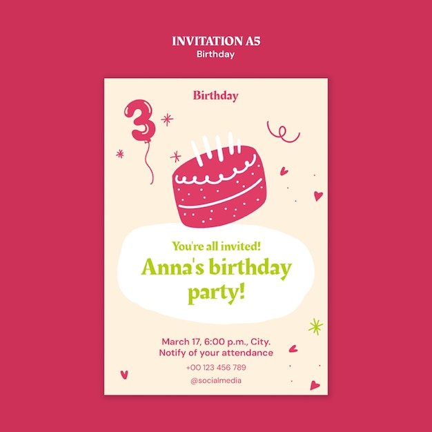 Diseño de plantillas de cumpleaños