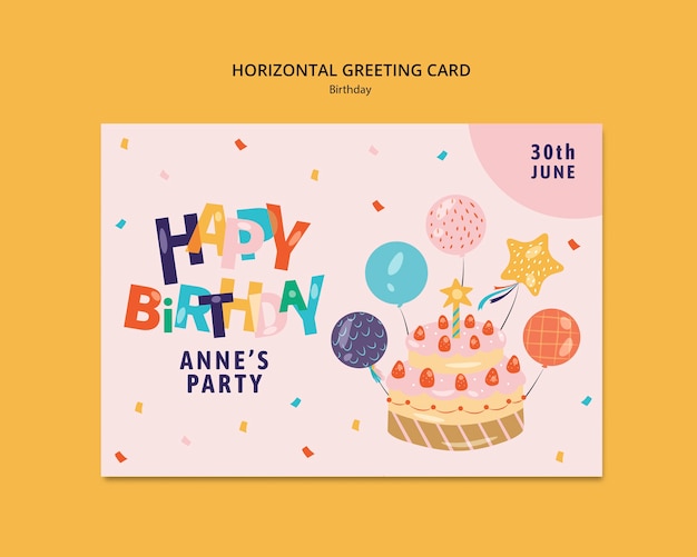 Diseño de plantillas de cumpleaños