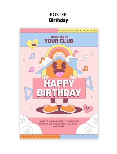 Diseño de plantillas de cumpleaños