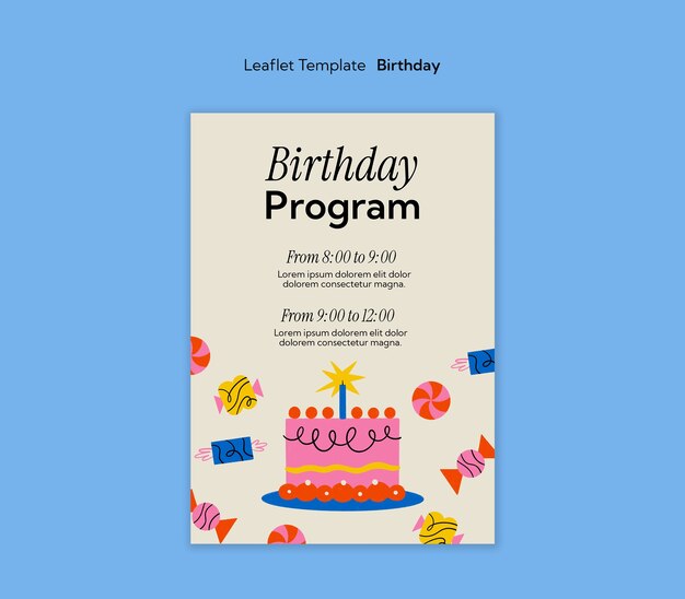 Diseño de plantillas de cumpleaños
