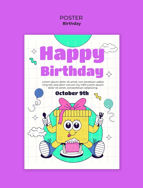 Diseño de plantillas de cumpleaños
