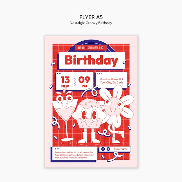 Diseño de plantillas de cumpleaños
