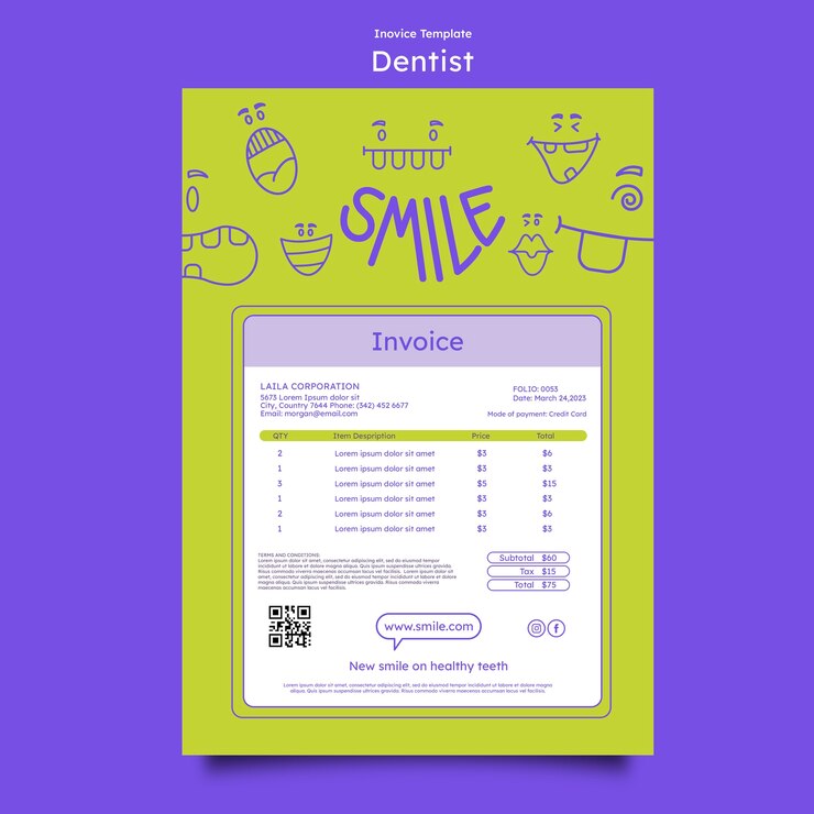 PSD gratuito diseño de plantillas para dentistas