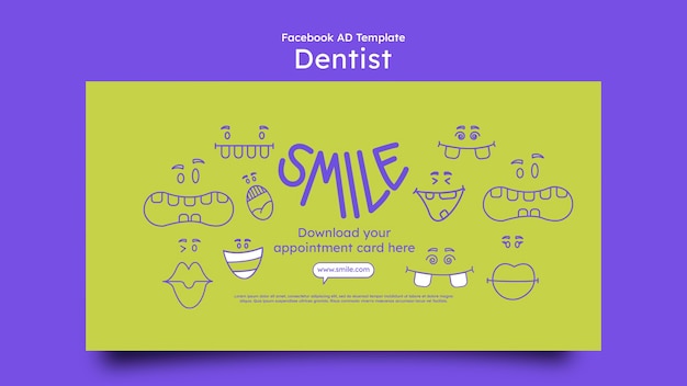 PSD gratuito diseño de plantillas para dentistas