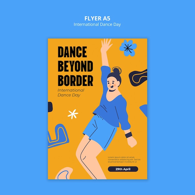 Diseño de plantillas para el Día Internacional de la Danza