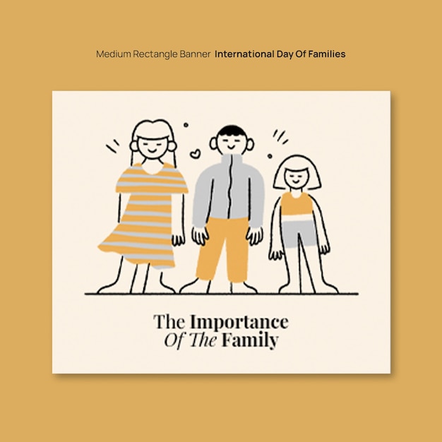 Diseño de plantillas para el Día Internacional de las Familias