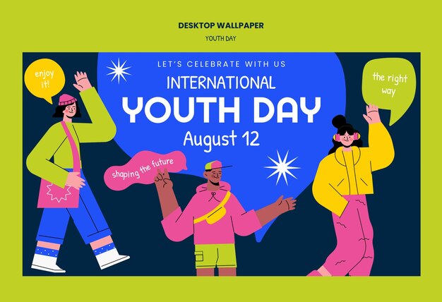 Diseño de plantillas para el Día Internacional de la Juventud