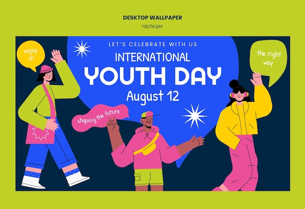 Diseño de plantillas para el Día Internacional de la Juventud