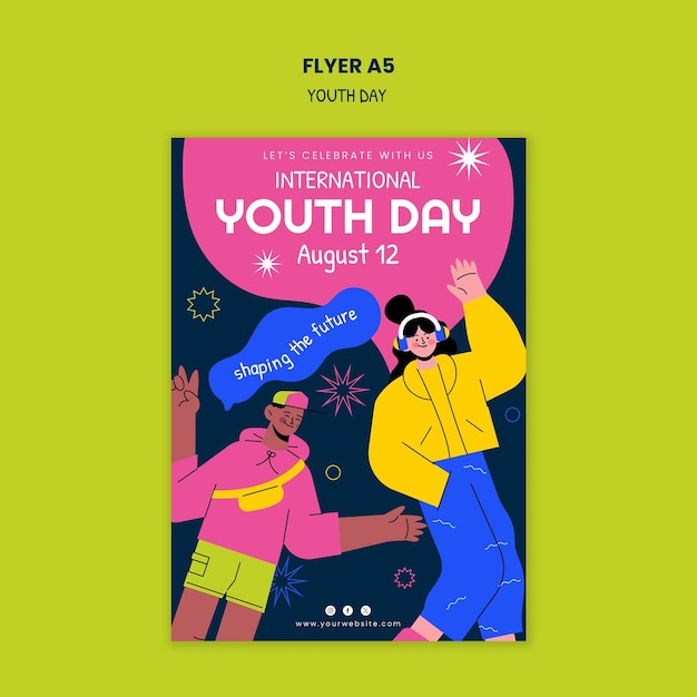 Diseño de plantillas para el Día Internacional de la Juventud