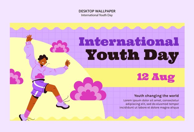Diseño de plantillas para el Día Internacional de la Juventud