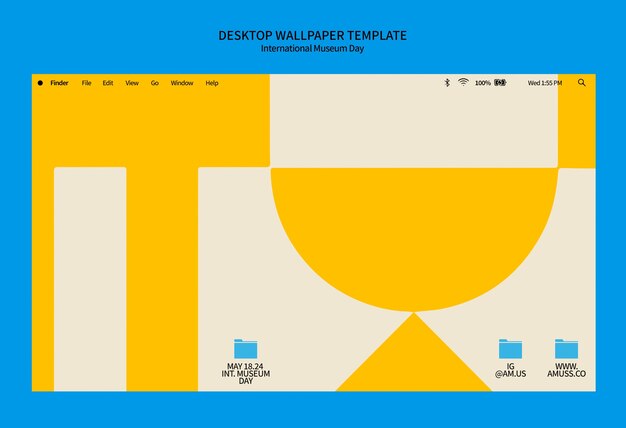 Diseño de plantillas para el Día Internacional de los Museos