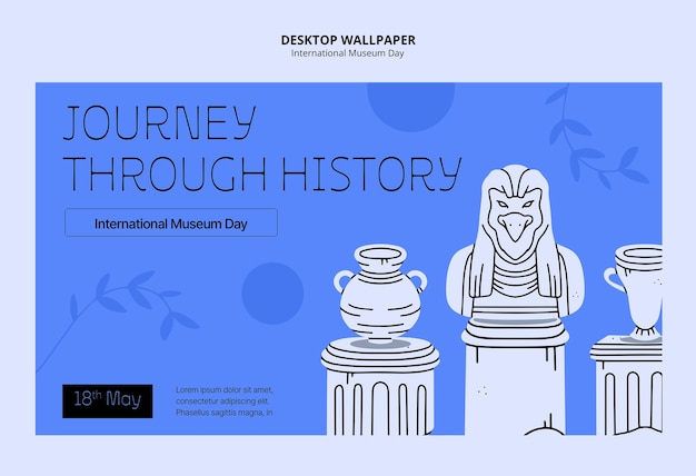 Diseño de plantillas para el Día Internacional de los Museos