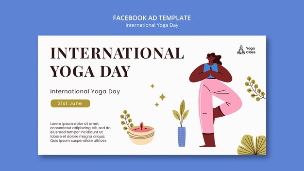 Diseño de plantillas para el Día Internacional del Yoga