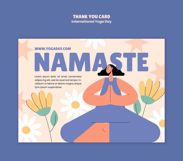 Diseño de plantillas para el Día Internacional del Yoga