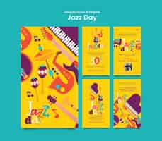 PSD gratuito diseño de plantillas para el día del jazz