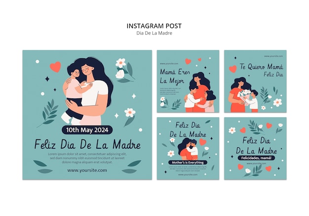 PSD gratuito diseño de plantillas para el día de la madre