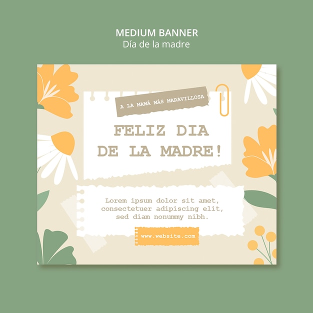 PSD gratuito diseño de plantillas de dia de la madre