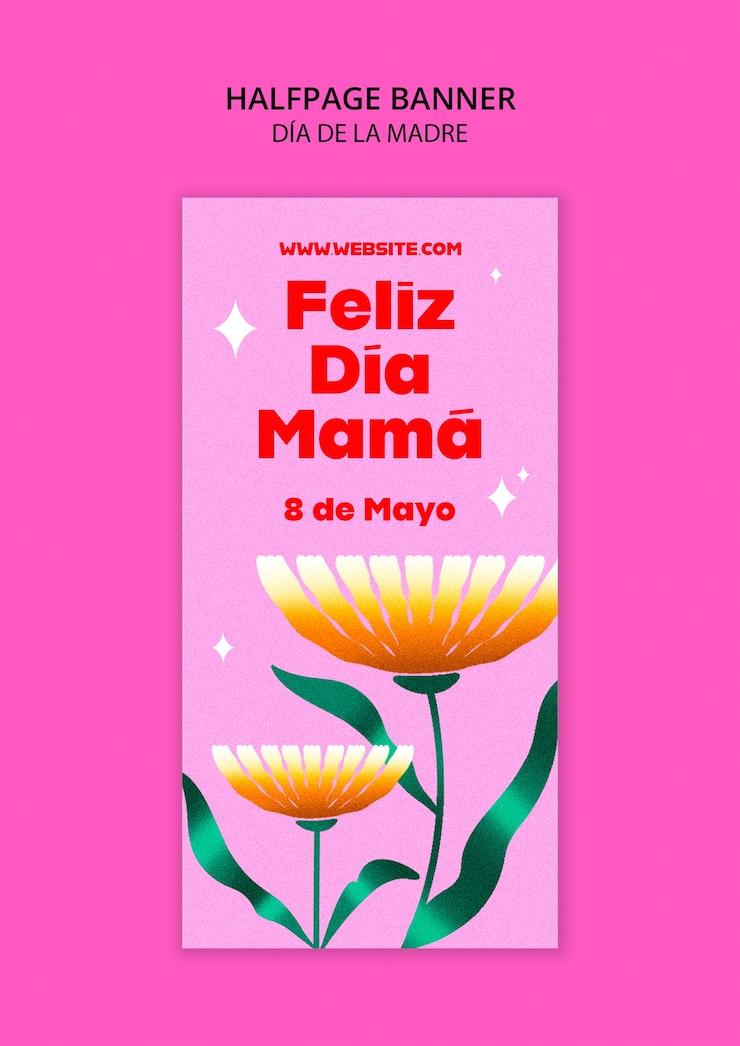 PSD gratuito diseño de plantillas de dia de la madre