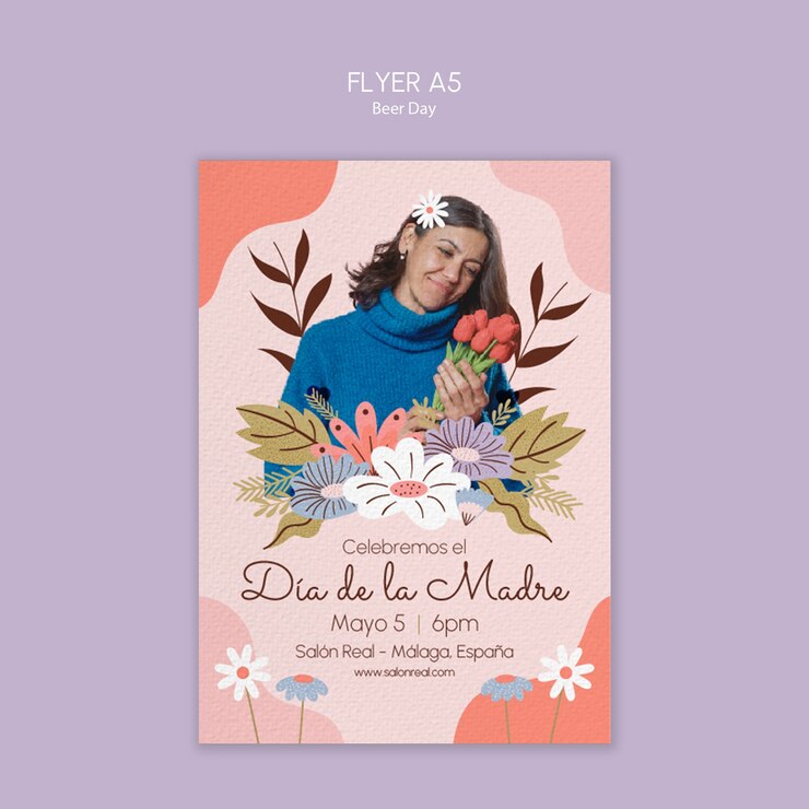 PSD gratuito diseño de plantillas de dia de la madre