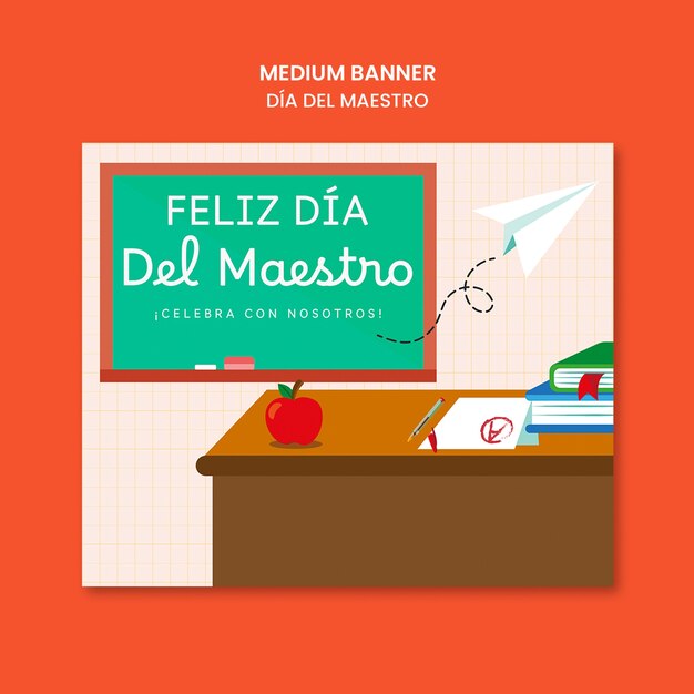 Diseño de plantillas de Dia del maestro