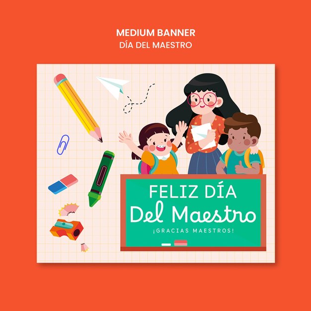 Diseño de plantillas de Dia del maestro